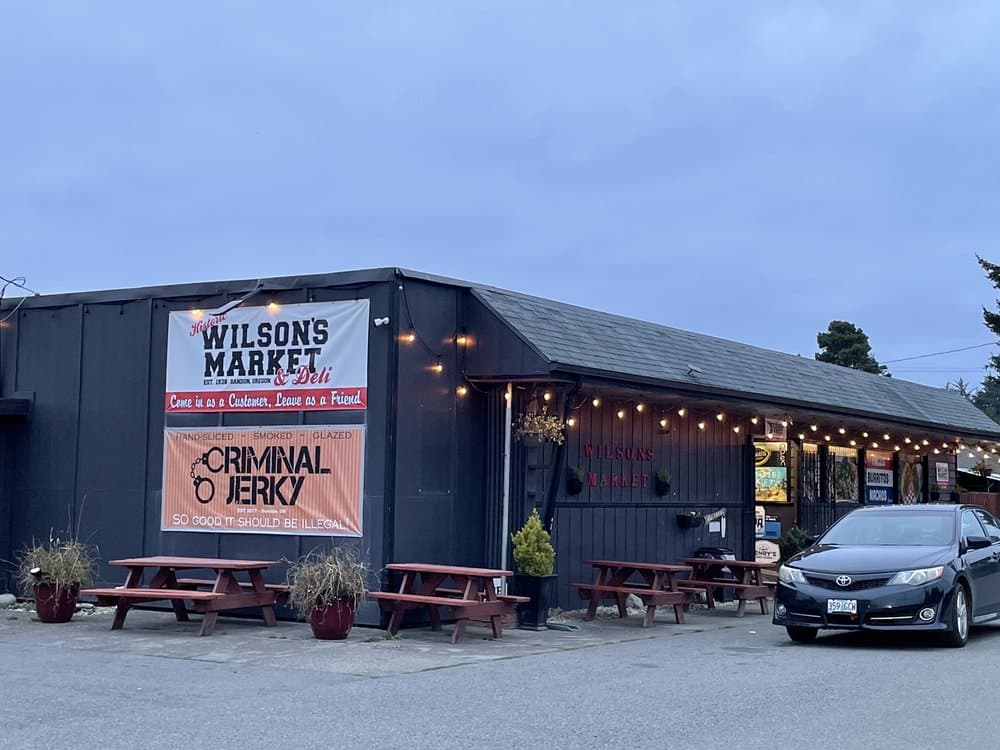 Photo of Ethan Higley from Historic Wilson's Market, Bandon, Oregon